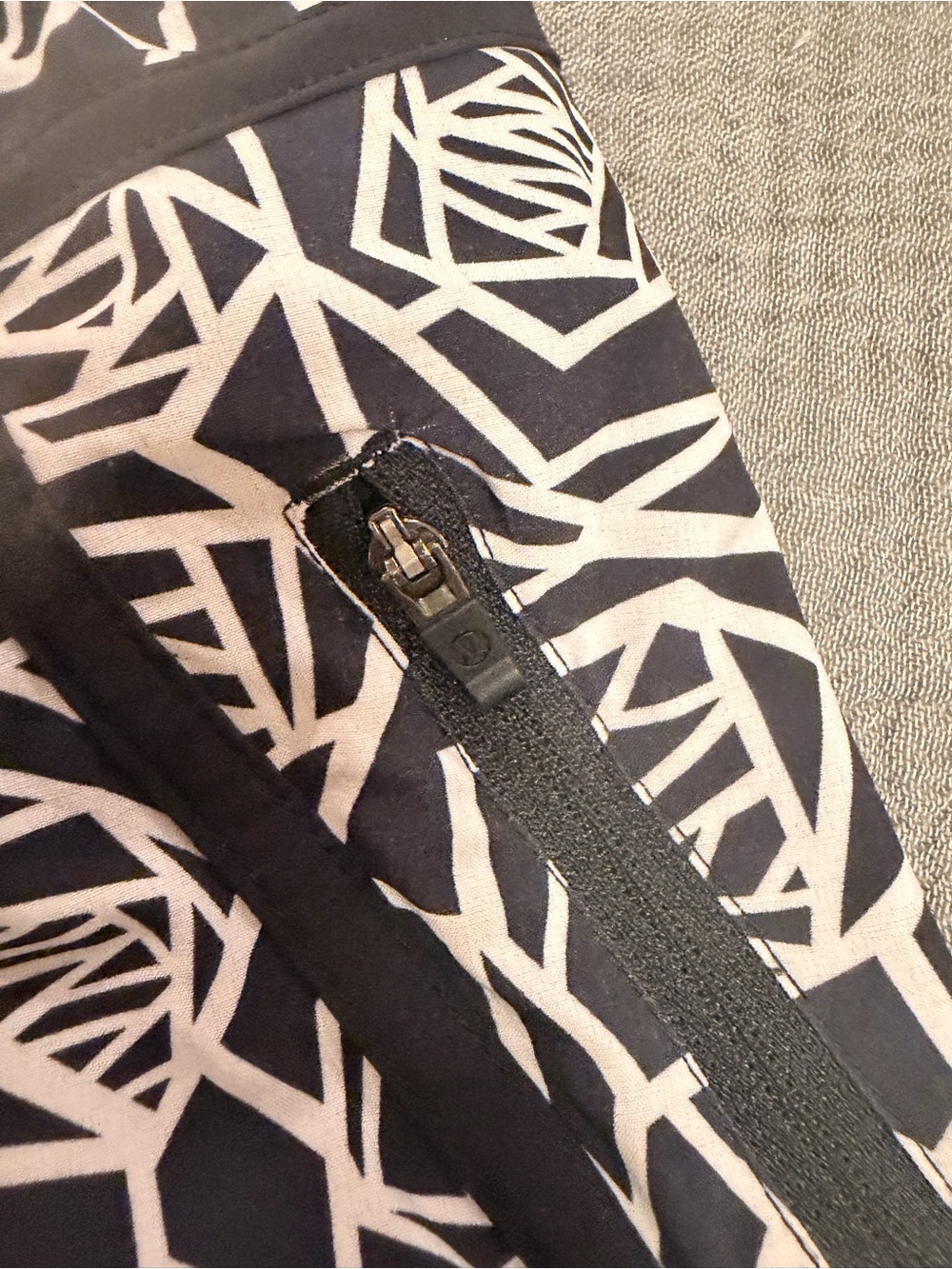 lululemon athletica Black & White Floral-Print Athletic Shorts - Picture 5 of 5